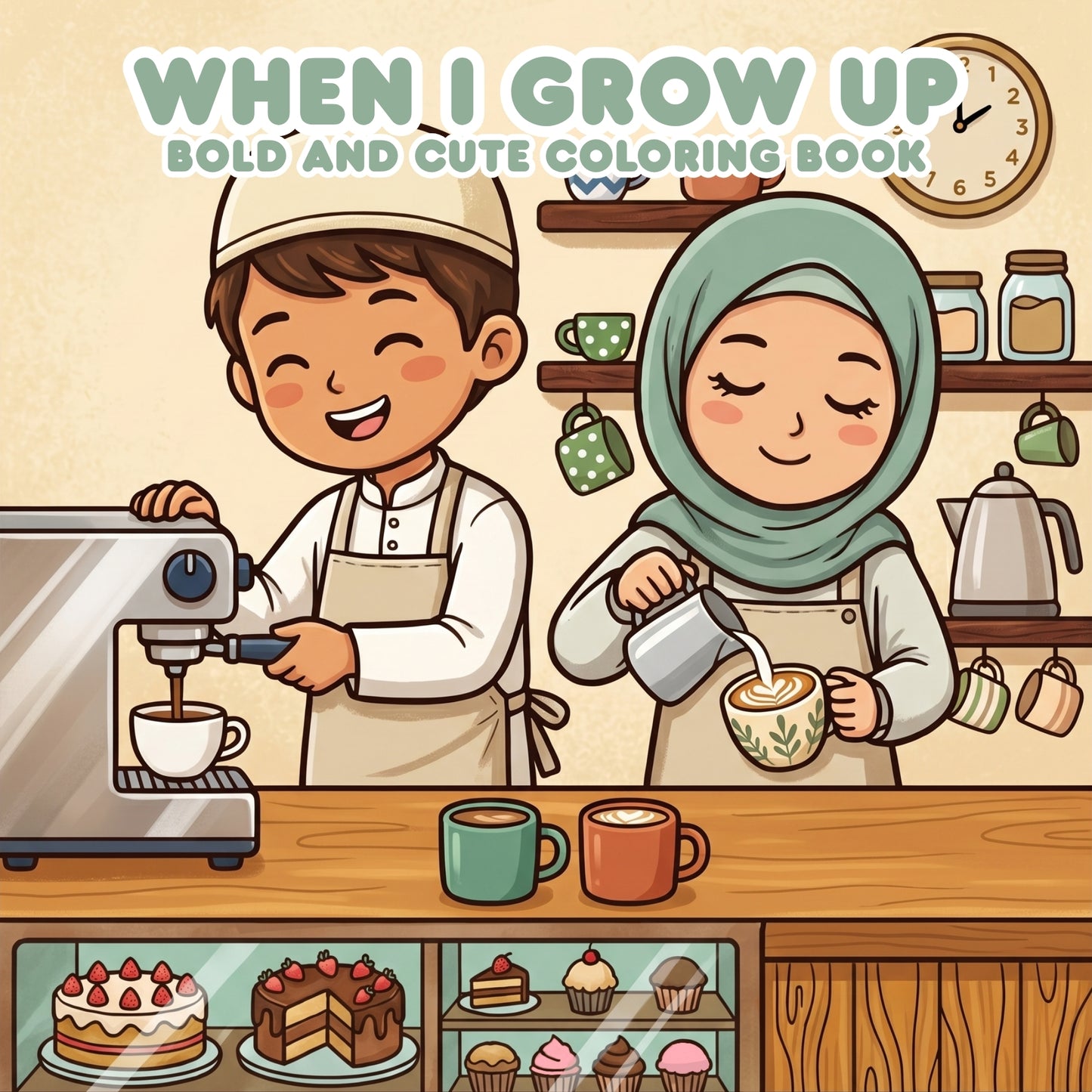 When I Grow Up Coloring Book - Cute Muslim Career & Hobby Coloring Pages