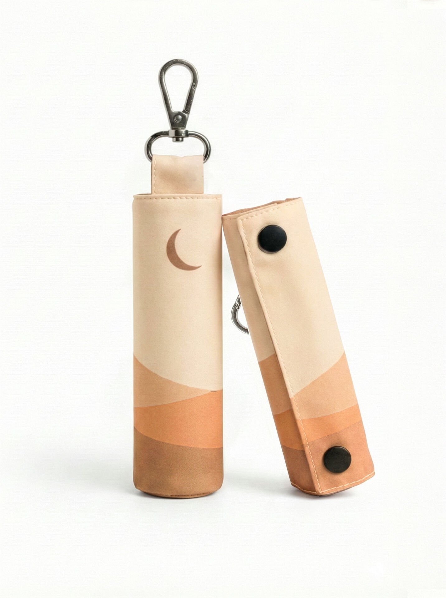 Waterproof travel prayer mat sajadah with bag charm in desert sand by Sedels