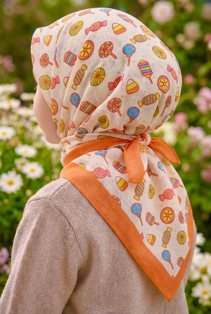 Kids Premium Soft Comfort Hijab - Sugar